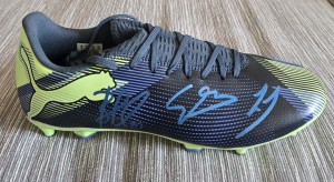 Genuine Hand Signed Puma Boot - Bernardo Silva, De Bruyne, Guardiola - Man City for sale on Ebay