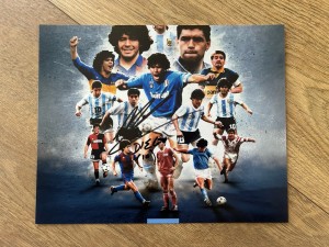 Hand Signed Diego Maradona Photo for sale on Ebay
