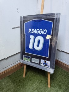 FRAMED Roberto Baggio Signed 1994 Italy Shirt With COA for sale on Ebay