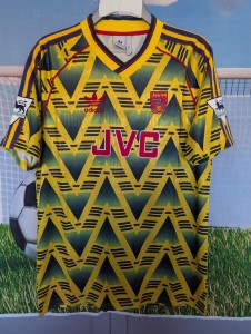 Arsenal FC 1991 1992 1993 Football Shirt Bruised Banana SIZE XL 44-46