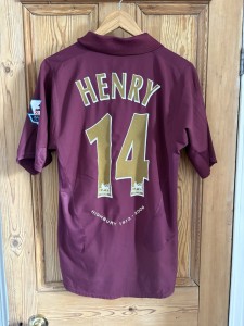 Arsenal FC 2005/2006 Home Kit Thierry Henry Highbury Retro, Size S for sale on Ebay