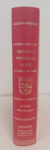 Arsenal 1989-90 Complete Official Match Programme Season Binder Set B61 B918 for sale on Ebay