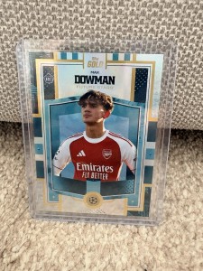 Topps Gold Max Dowman Rookie Card /99 Arsenal Premier League for sale on Ebay