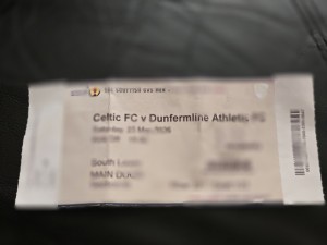 RARE 2026 Scottish Cup Final Ticket Celtic v Dunfermline for sale on Ebay