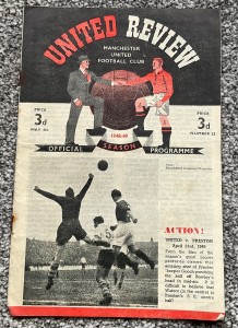Manchester United v Sheffield United 1948/49 for sale on Ebay