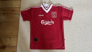 Liverpool FC 1995/96 Home Shirt Size L for sale on Ebay