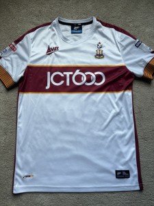 Bradford City 2017/18 Hanson #16 Player Issue / Worn 3rd Shirt Medium for sale on Ebay