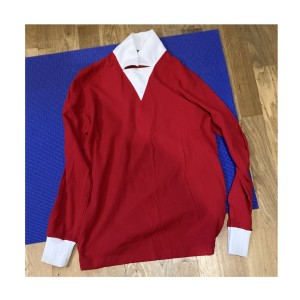 Bukta Men's football Red Shirt White Collar M for sale on Ebay