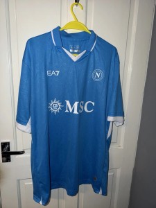 Napoli Emporio Armani EA7 Italian Football Team Shirt 24/25 4xl (Fits XL) for sale on Ebay