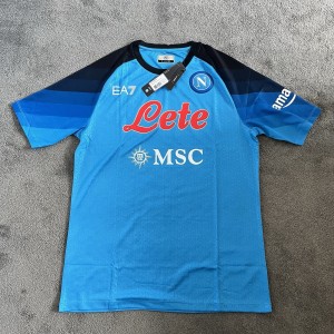 Napoli 22/23 Home Shirt BNWT Player Version Adult XL 54cm P2P Kappa for sale on Ebay