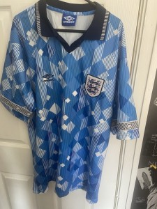 Bnwt 2xl Retro England Football Shirt for sale on Ebay