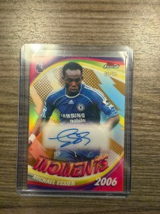 Topps Finest 2026 Moments Michael Essien Autograph Card Chelsea /50 for sale on Ebay