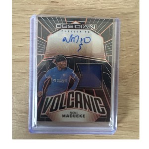 Panini 2023-24 Obsidian Noni Madueke Chelsea Volcanic Patch/Auto /25 VM-NM for sale on Ebay