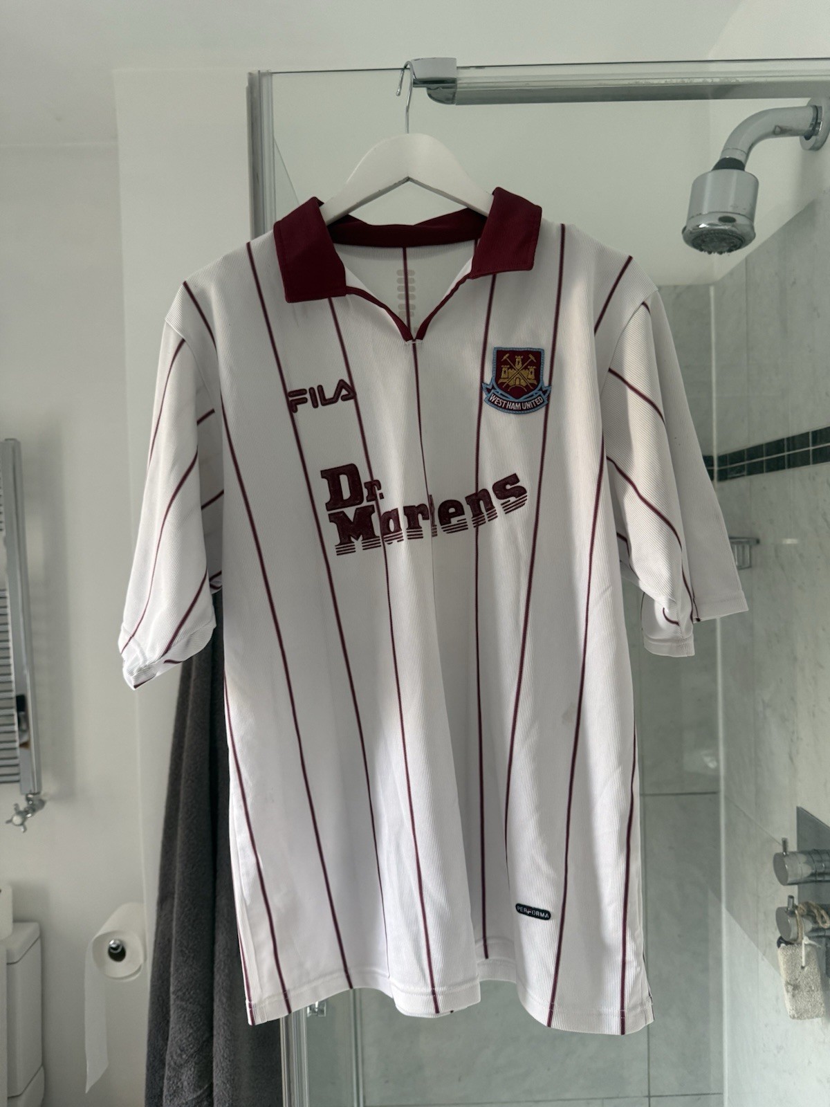 West Ham United 2002/2003 Away Shirt Fila Medium Original for sale on Ebay