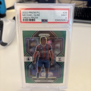 Michael Olise /5 Green Prizm 2022-23 Prizm Premier League PSA 9 Crystal Palace for sale on Ebay