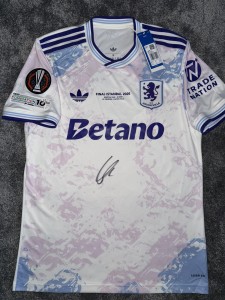 SIGNED JOHN MCGINN ASTON VILLA OFFICIAL SHIRT 25/26 EUROPA LEAGUE SCOTLAND PROOF for sale on Ebay