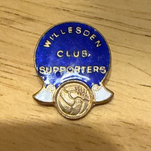 Vintage Willesden FC Supporters Club Pin Badge (Brent London) for sale on Ebay