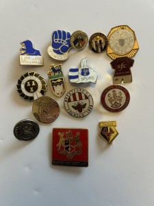 Vintage Sports Pin Badge Job Lot Football Golf Leeds Spurs Everton Watford for sale on Ebay