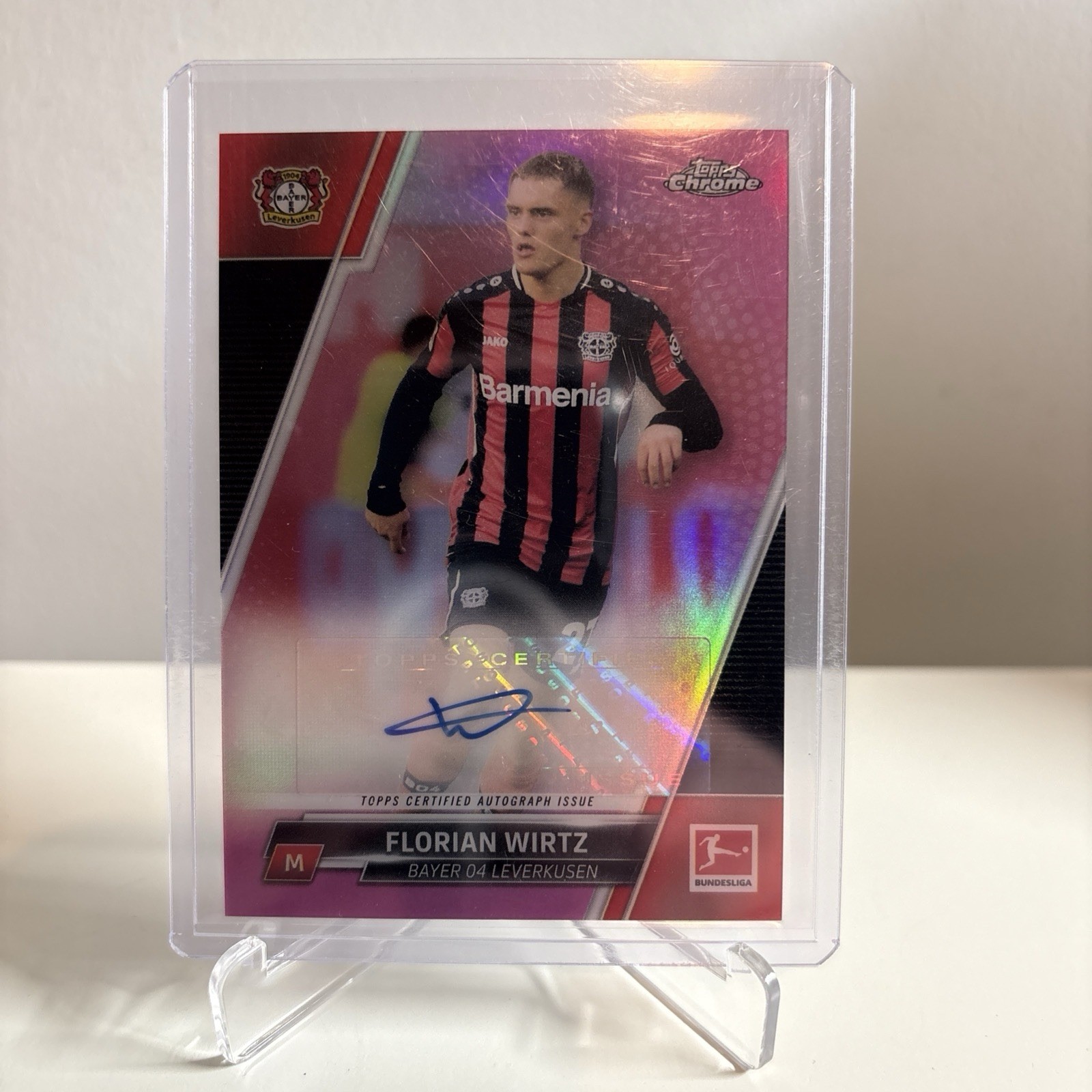 Florian Wirtz Auto /75 Bayer Leverkusen Liverpool Topps Chrome Bundesliga 202122 for sale on Ebay