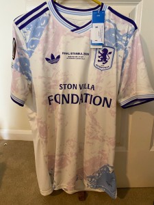ASTON VILLA EUROPA LEAGUE FINAL SHIRT SIZE MEDIUM for sale on Ebay