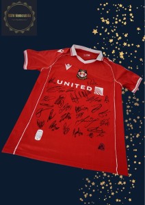 Wrexham AFC Home Shirt Signed By Full Squad 25/26 Full Proof COA for sale on Ebay