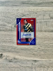 2026 Topps Chrome Premier League NEVILLE SOUTHALL Auto /5 Red Wave Everton for sale on Ebay
