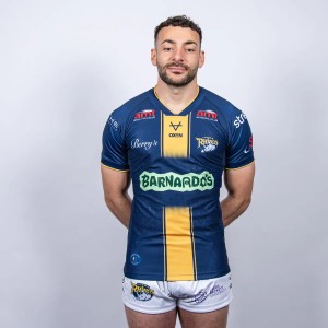 Leeds Rhinos Barnardos Rugby Shirt Oxen Blue Adult Jake Connor Event Shirt for sale on Ebay