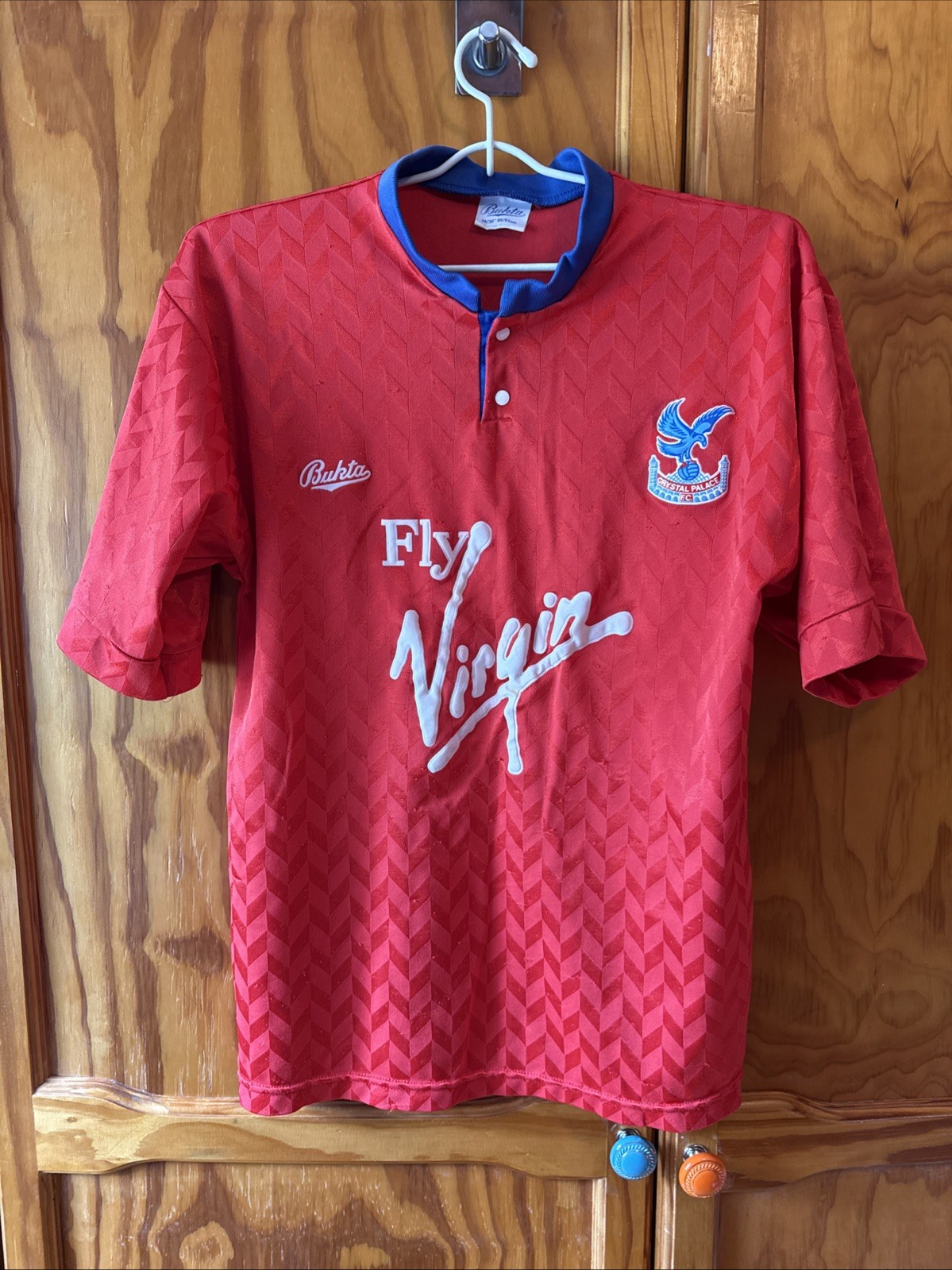 Crystal Palace Fly Virgin Football Shirt  90s Bukta for sale on Ebay