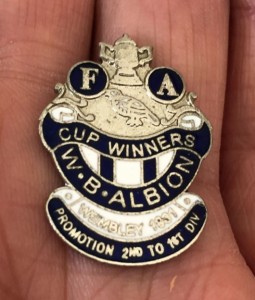 RARE WEST BROMWICH ALBION FA CUP WINNERS & PROMOTION 1931 ENAMEL PIN BADGE for sale on Ebay