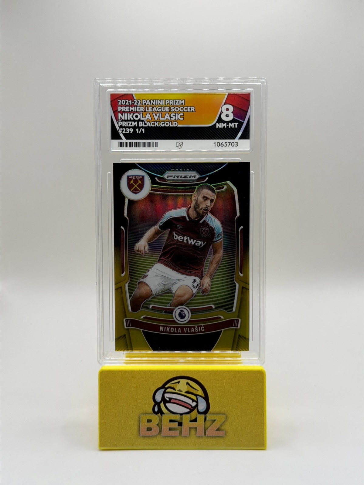ACE 8 - Nikola Vlasic 1/1 - Panini Prizm Premier League 21-22 - West Ham  for sale on Ebay