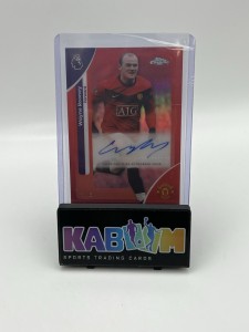 Wayne Rooney Auto /5 Topps Chrome Premier League 2026 Manchester United Red for sale on Ebay