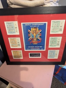 Framed 1966 World Cup Tickets And Program for sale on Ebay