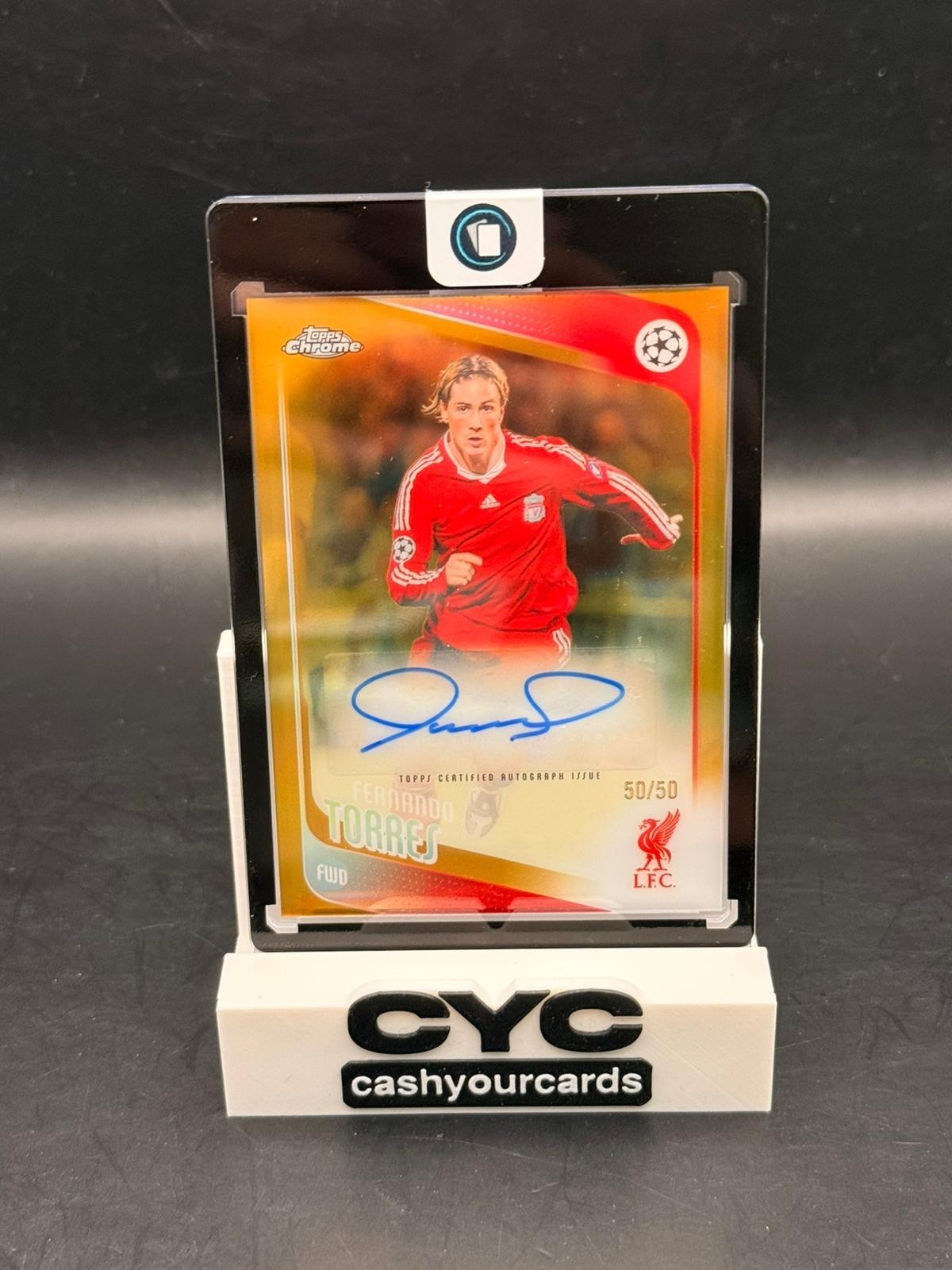 Fernando Torres Auto Gold /50 #CLA-FT 2025-26 Topps Chrome UCC Liverpool for sale on Ebay