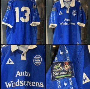 Birmingham City FC 1998/99 Match Worn Home Football Shirt Le Coq Sportif Player for sale on Ebay