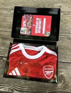 Signed Arsenal 25/26 Shirt - Authenticated With Certificate for sale on Ebay