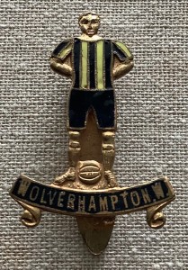 VERY RARE 1930s ERA WOLVERHAMPTON W FOOTBALL ENAMEL LAPEL BADGE for sale on Ebay