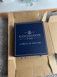 Original Everton FC Goodison Park Wooden Seat Official Stadium Memorabilia Rare! for sale on Ebay