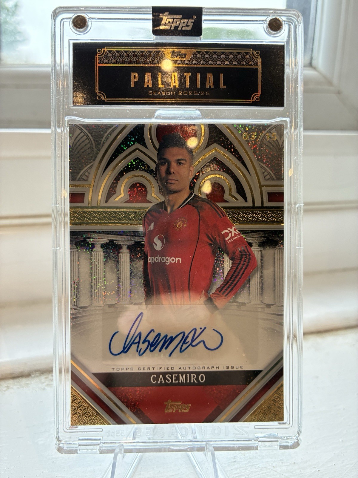 Casemiro /15 Palatial Manchester United Autograph Card Topps for sale on Ebay