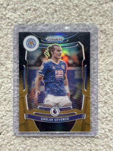 2021-2022 Panini Prizm Caglar Soyuncu Black Gold 1/1 Leicester City for sale on Ebay