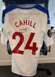 Gary Cahill Match Worn Signed Crystal Palace CPFC Away Shirt 19/20 – NHS for sale on Ebay