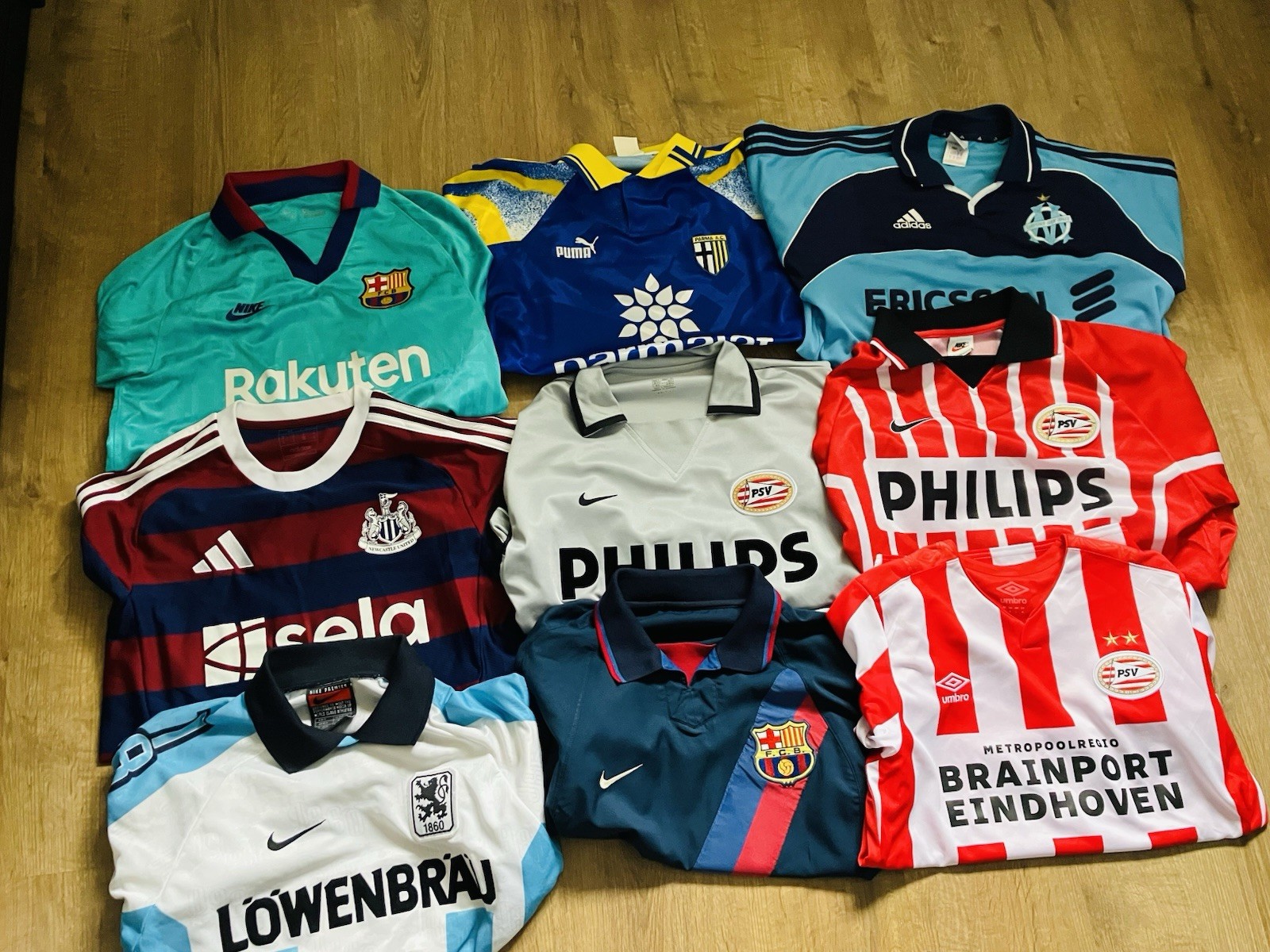 9shirt Football Bundle. All Genuine All Bangers. All Mint Condition. Size Medium for sale on Ebay
