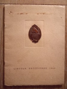 VINTAGE HORSERACING BOOK ~ LINCOLN RACECOURSE 1849 - 1949 & METAL BADGE TOKEN for sale on Ebay