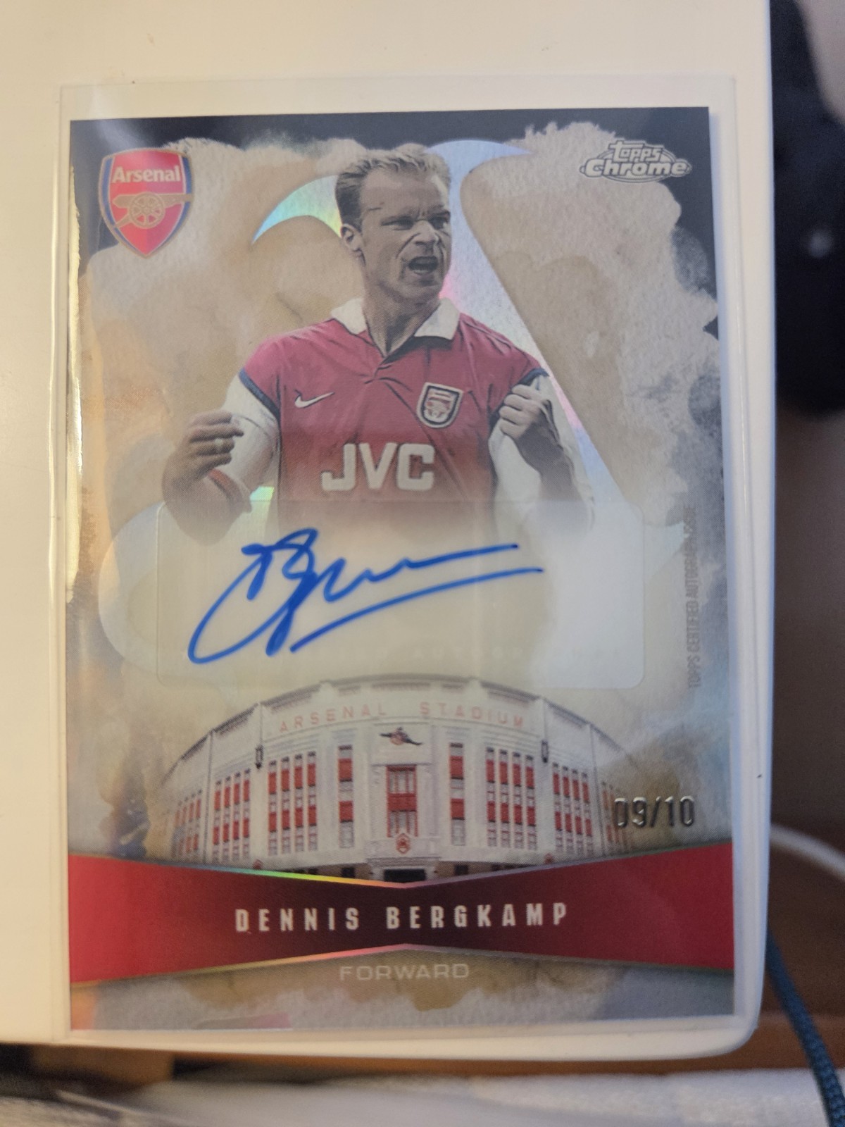 Topps Chrome Arsenal 2025/2026 Dennis Bergkamp Auto /10 Highbury Highs Legend for sale on Ebay