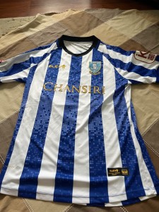 2018-19 ELEV8 Sheffield Wednesday Home Shirt SIZE large #15 for sale on Ebay