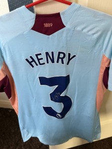 Rico Henry Brentford Match Worn Signed Third Shirt 2025/26 Vs Burnley for sale on Ebay