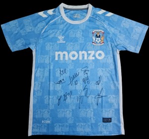 Coventry City Fc Squad Signed 25/26 Home Shirt Champions Autograph - COA & PROOF for sale on Ebay