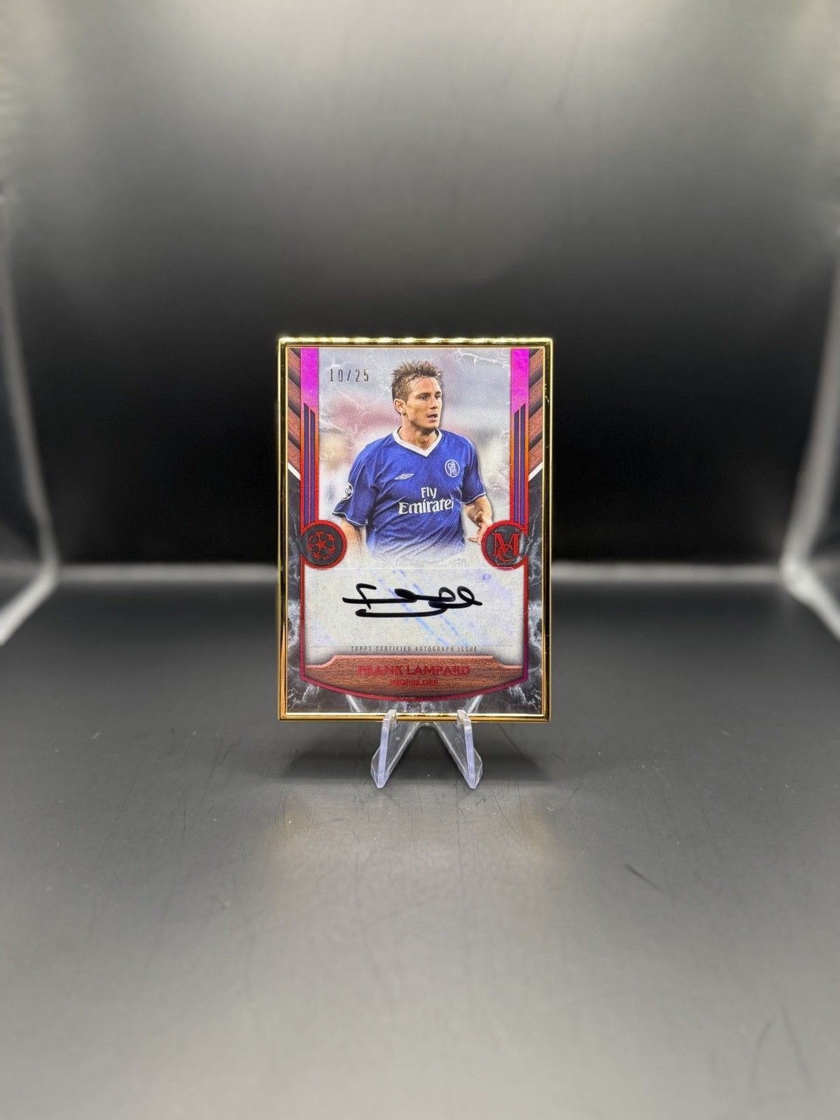Frank Lampard /25 Gold Frame Auto - Topps Museum 2022/23 Chelsea FC for sale on Ebay