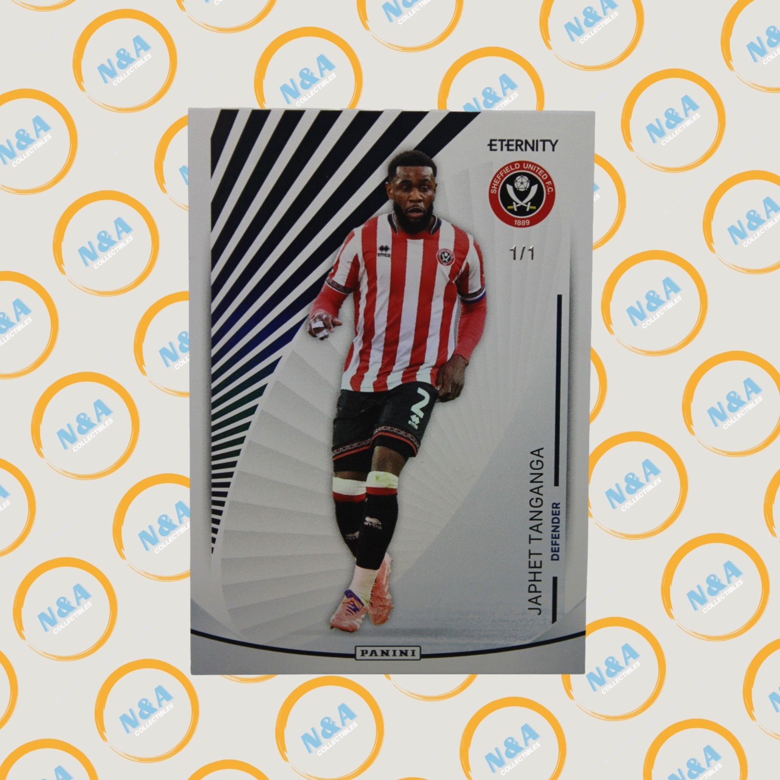 Panini Eternity EFL 2025/26 Black Base Japhet Tanganga 1/1 Sheffield United FC for sale on Ebay