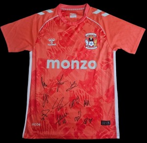 Coventry City Fc Squad Signed 25/26 Away Shirt Champions Autograph - COA & PROOF for sale on Ebay