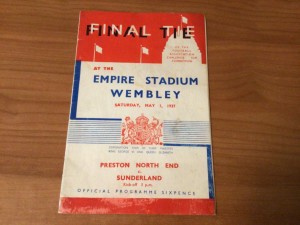 VGC 1937 fa cup final programme Preston North End v Sunderland for sale on Ebay